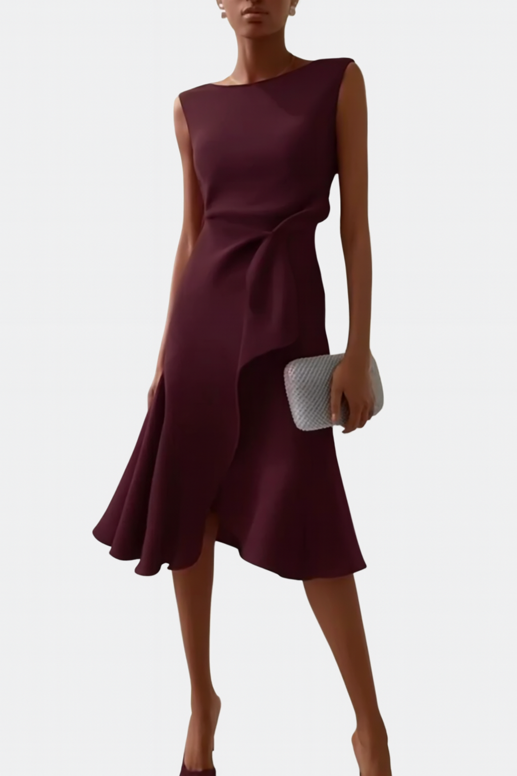 Women's Dress - Flattering Fit in Dark Purple