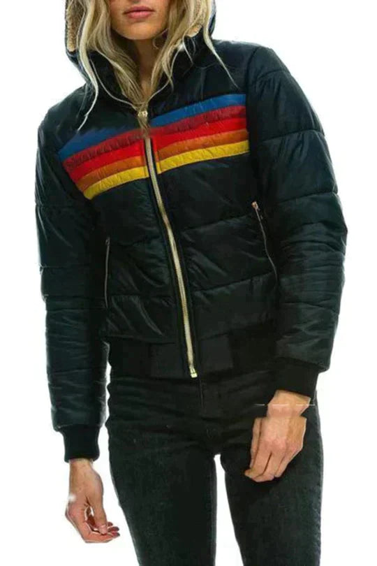 Women's Top - Plush Coat in Lichtgevend blauw