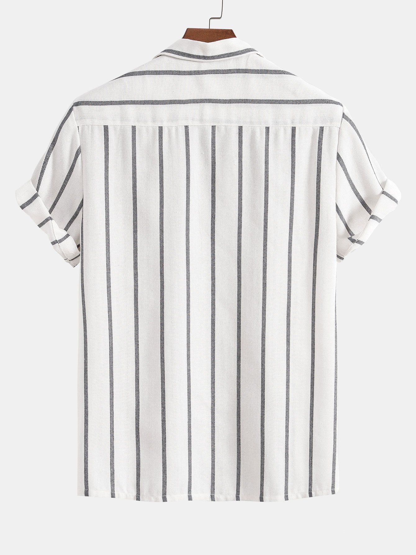 Men's Summer Two-Piece Set - Short-Sleeve Shirt & Shorts — front view