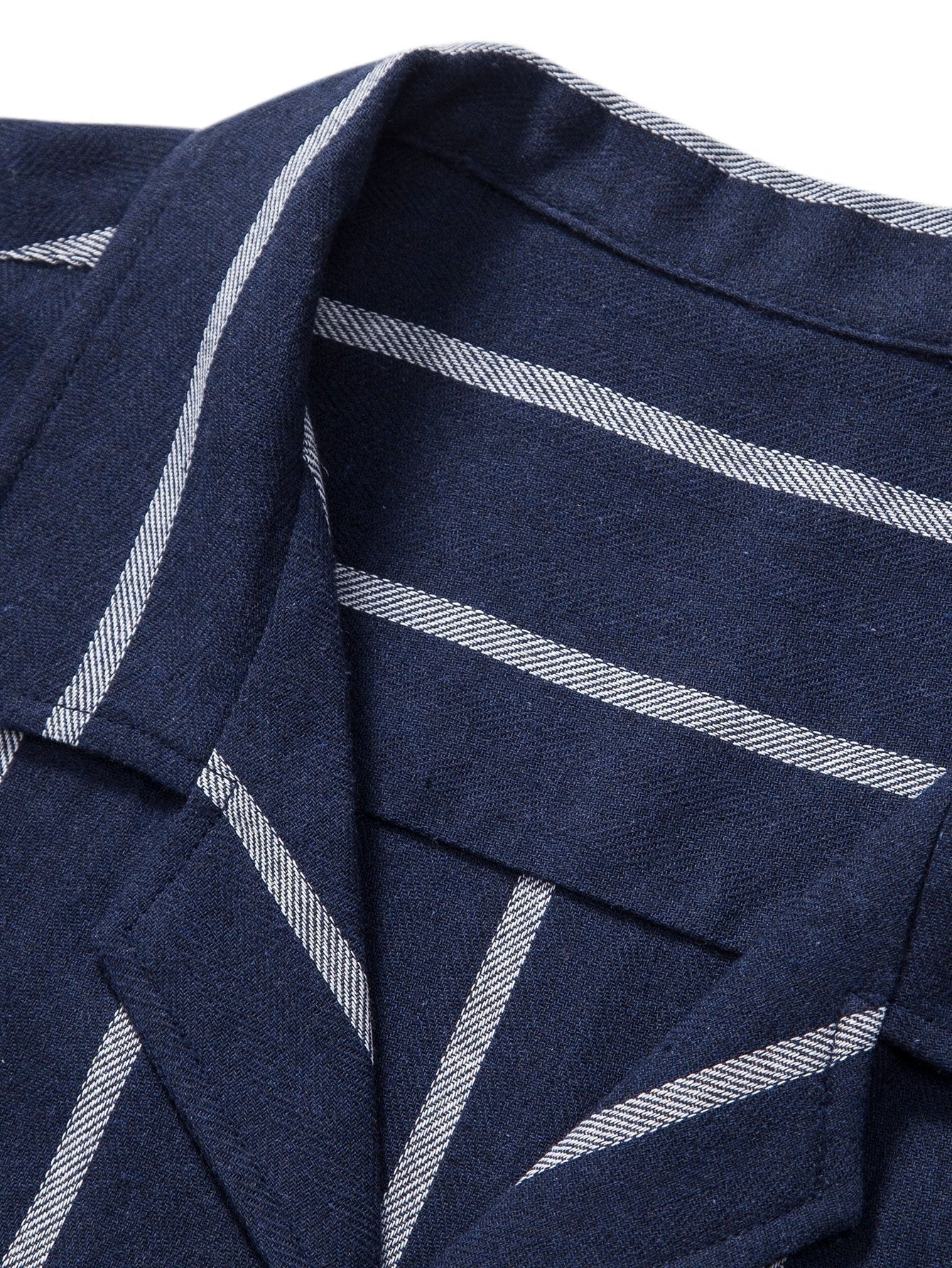 Men's Summer Two-Piece Set - Short-Sleeve Shirt & Shorts — close-up