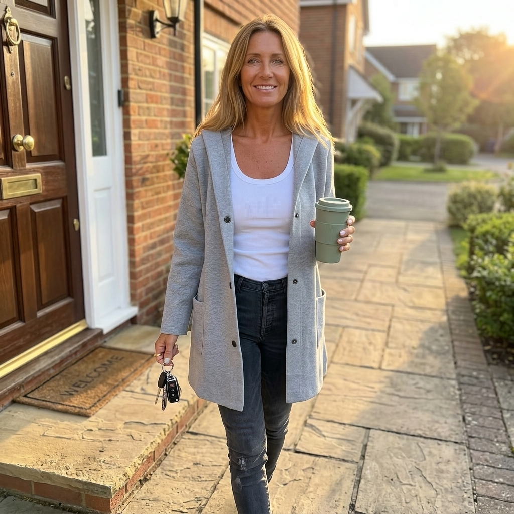 Women's hooded cardigan jacket - detail