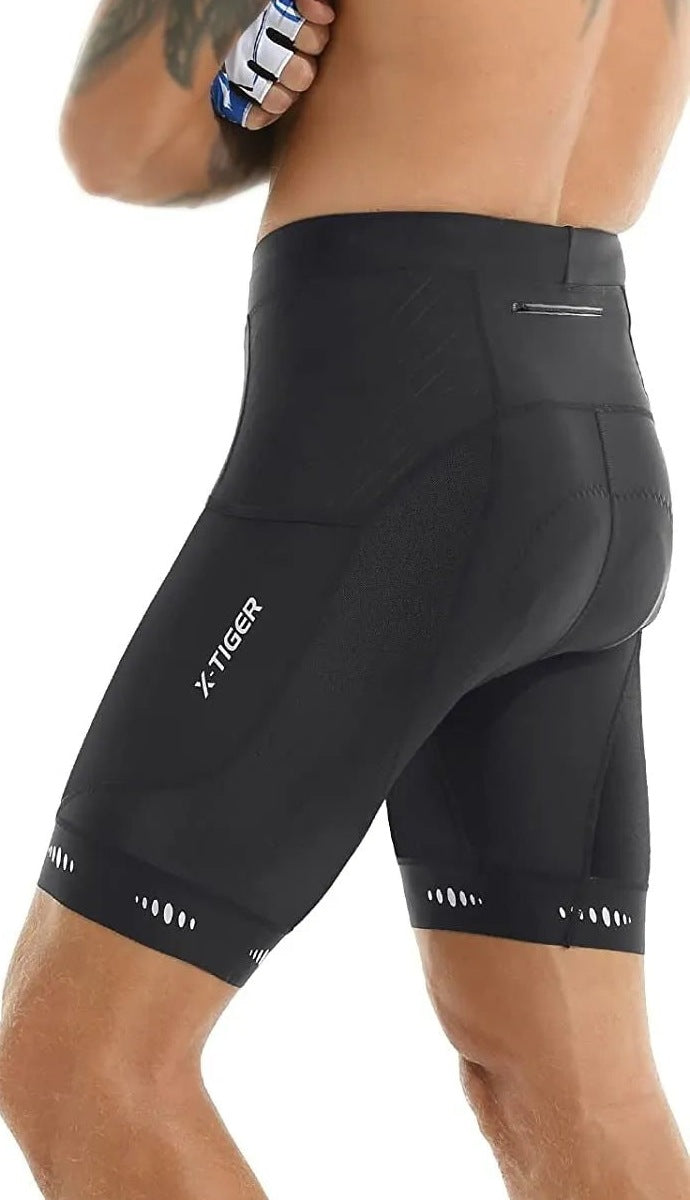 Men's cycling shorts with a 5D gel pad and phone pocket - view 2