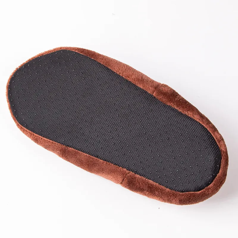 Men's velour bootie slippers with a teddy lining and folded cuff - view 6