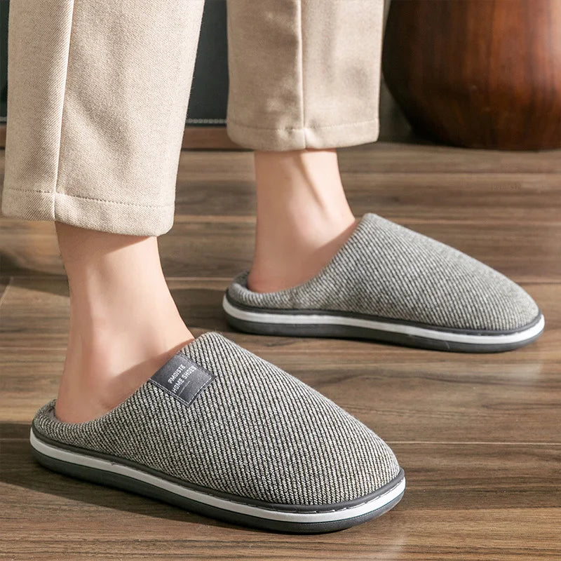 Mule slippers with a knitted upper, fleece lining, open heel and rubber sole - sage green