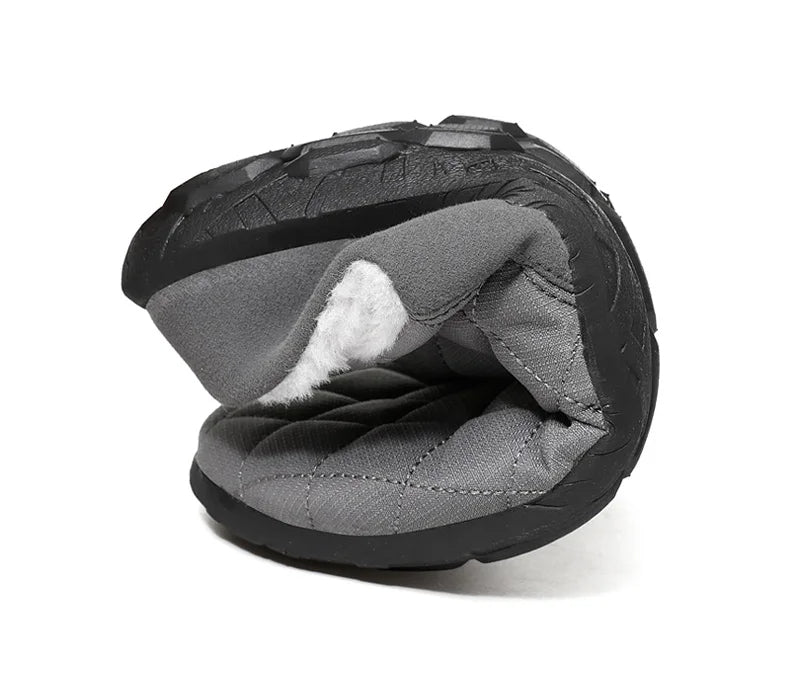 Men's quilted mule slippers with diamond stitching, plush lining and open back - view 19
