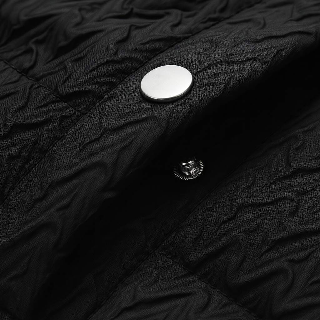 Men's textured puffer jacket with teddy fleece lining