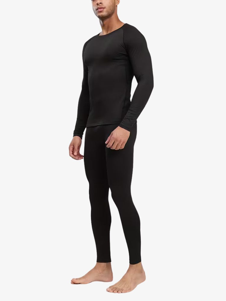 Men's thermal base layer set with long-sleeve top and leggings - view 3