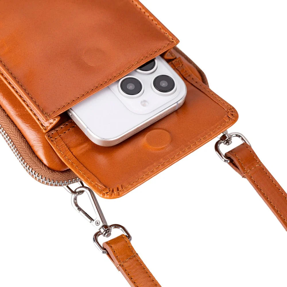 Leather Crossbody Phone Bag – Full-grain leather – view 24