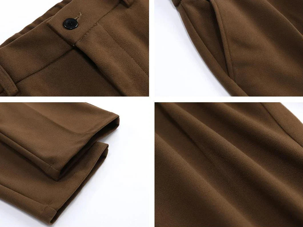 Men's Cropped Ankle Length Trousers - product view | SAINT DOR