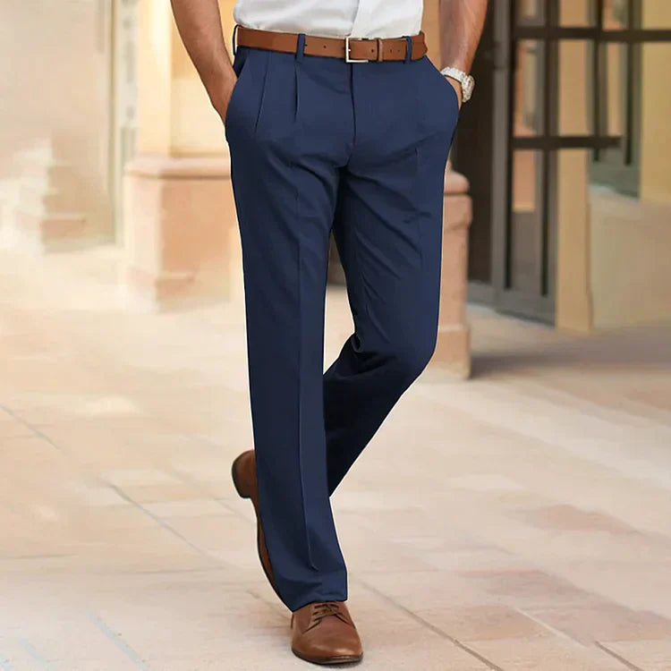 Men's Trousers - Oscar – Casual Business Suit Trousers Wi...