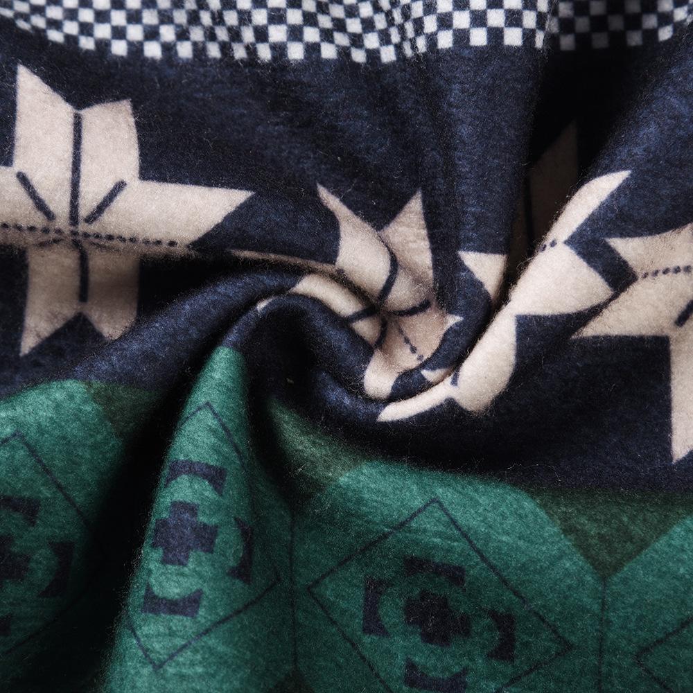 Women's oversized Fair Isle Christmas jumper with plain sleeves