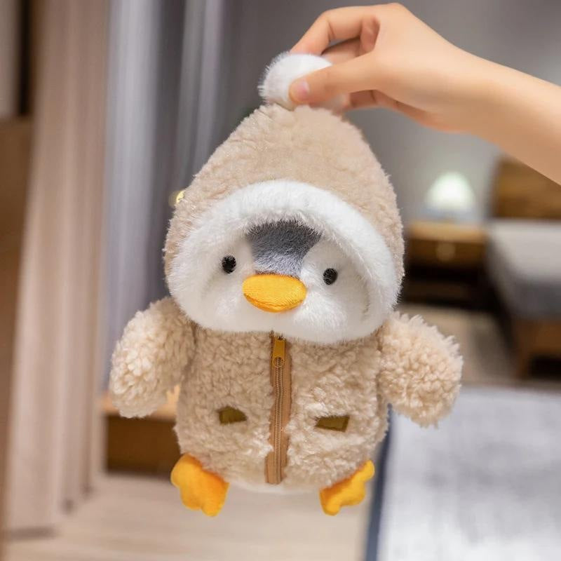 25 cm penguin soft toy in a hooded jacket - view 5