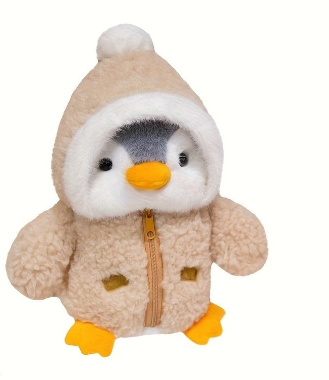 25 cm penguin soft toy in a hooded jacket - view 8