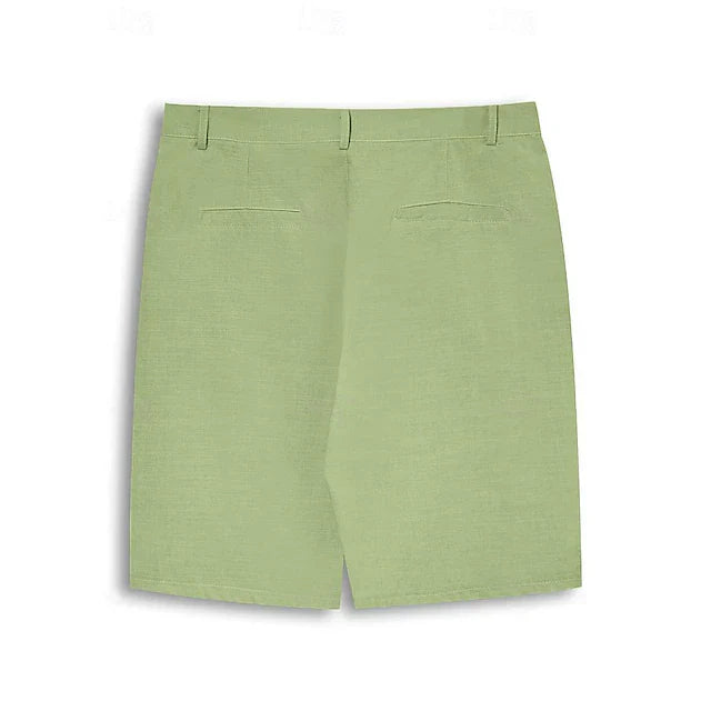 Men's Linen Shorts – Breathable & Elegant – Summer Look for Leisure & - detail view