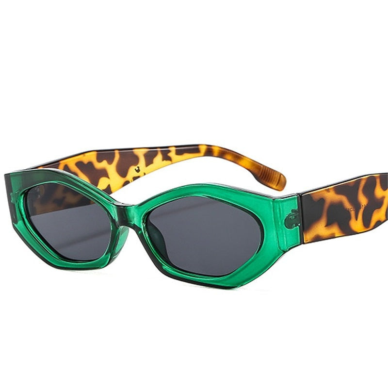 Women's Geometric Polygon Sunglasses – Fashion UV Style – front view