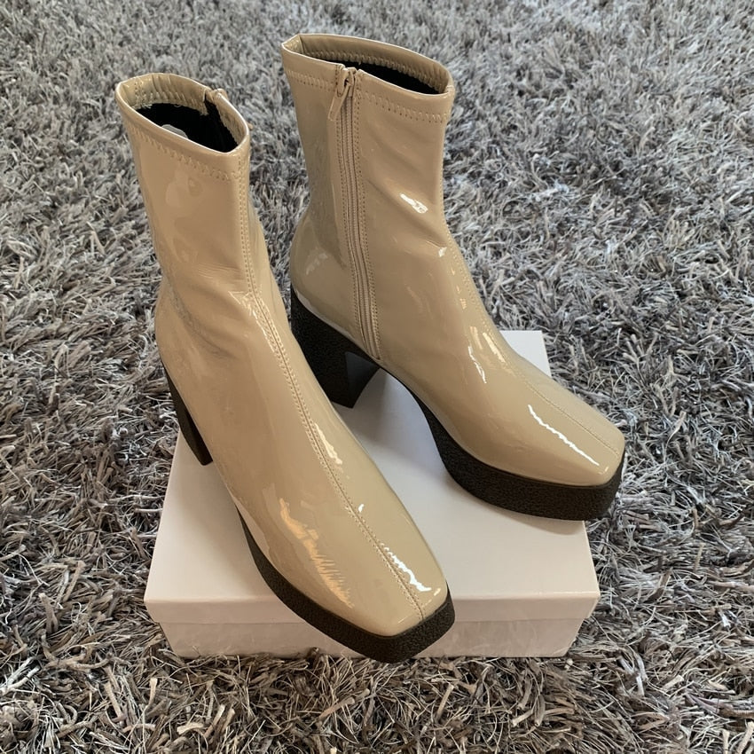Women's Mia ankle boots worn casual outfit look