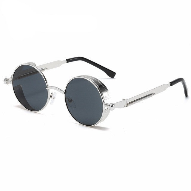 Unisex Steampunk Sunglasses – Metal Frame Festival Retro – view 12