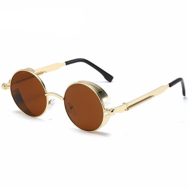 Unisex Steampunk Sunglasses – Metal Frame Festival Retro – view 14