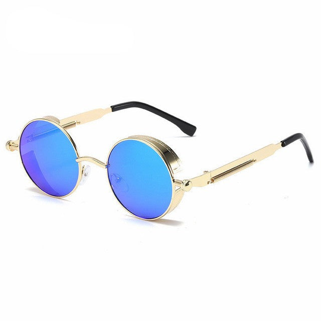 Unisex Steampunk Sunglasses – Metal Frame Festival Retro – alternative view
