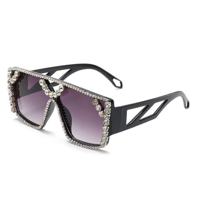Women's Ellen Square Sunglasses – UV400 Elegant Everyday – back view