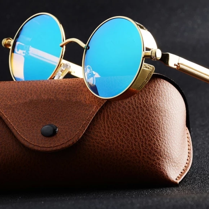 Unisex Steampunk Sunglasses – Metal Frame Festival Retro – view 16