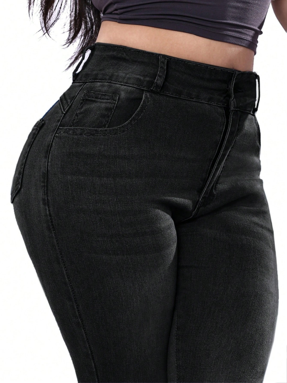 Push up jeans for women with a high waist and skinny leg - view 16