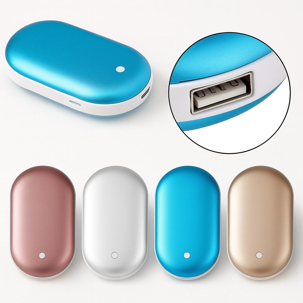 Rechargeable hand warmer with power bank and 3 heat settings - view 4