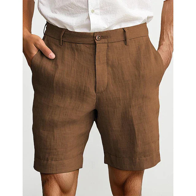 Men's Linen Shorts – Breathable & Elegant – Summer Look for Leisure & - product view