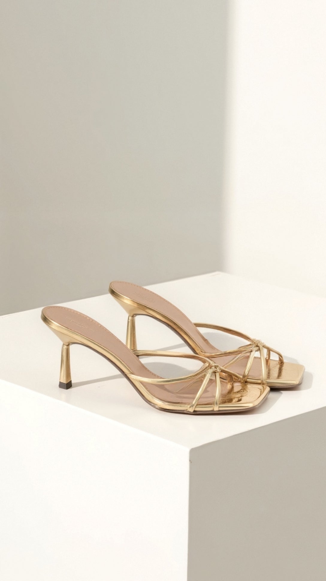 Women's Knotted Strap Slip-On Mules - detail view | SAINT DOR