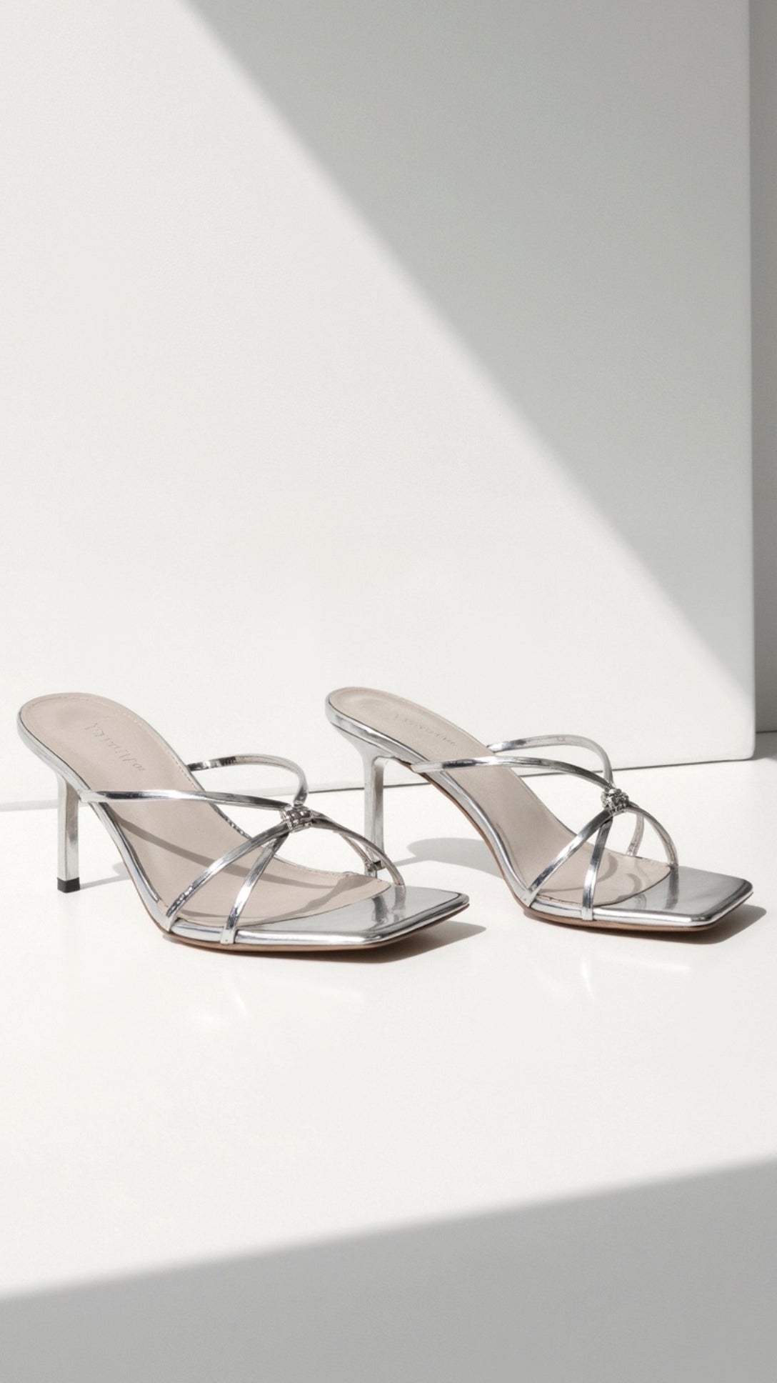 Women's Knotted Strap Slip-On Mules - product view | SAINT DOR