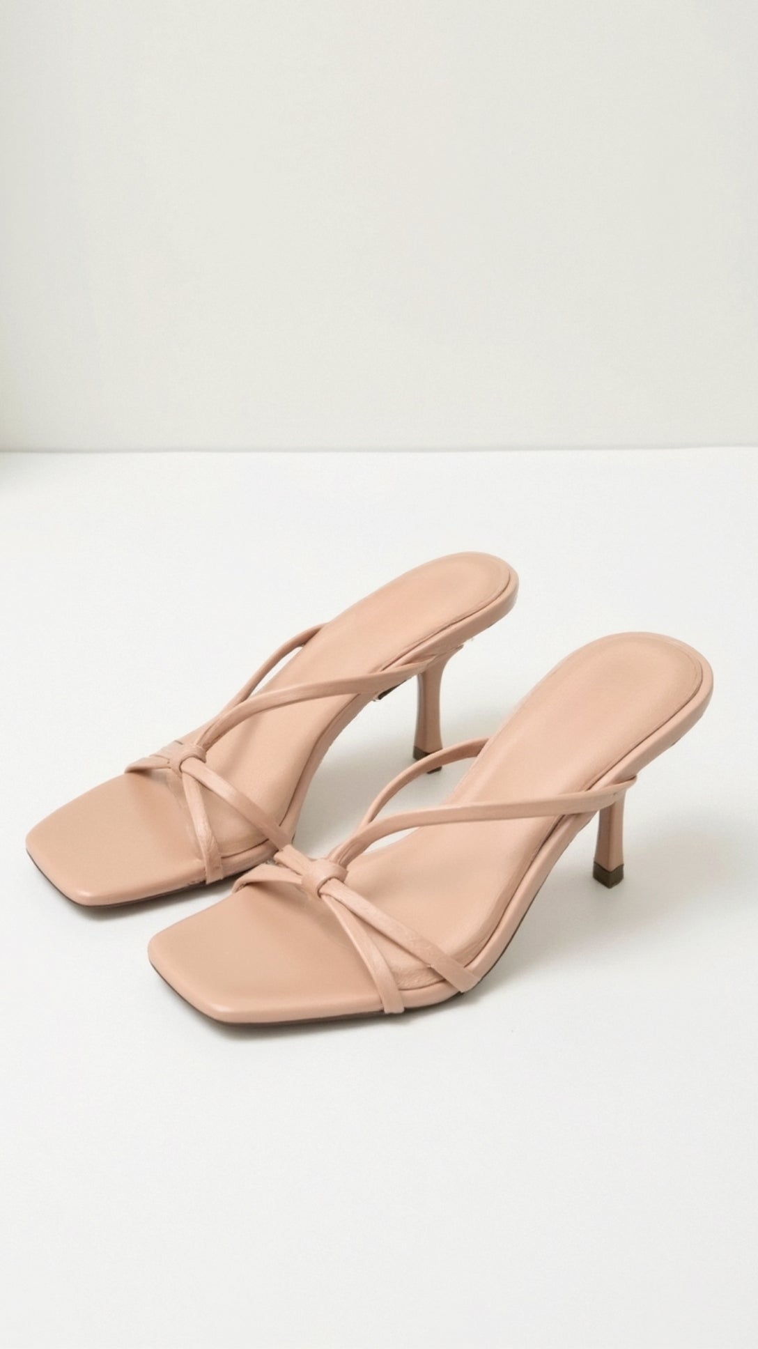 Women's Knotted Strap Slip-On Mules - product view | SAINT DOR