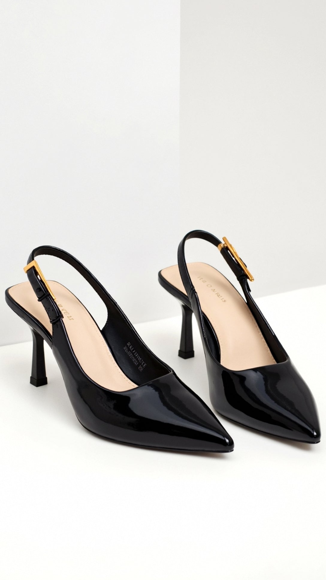 Women's Low Heel Slingback Court Shoes - detail view | SAINT DOR