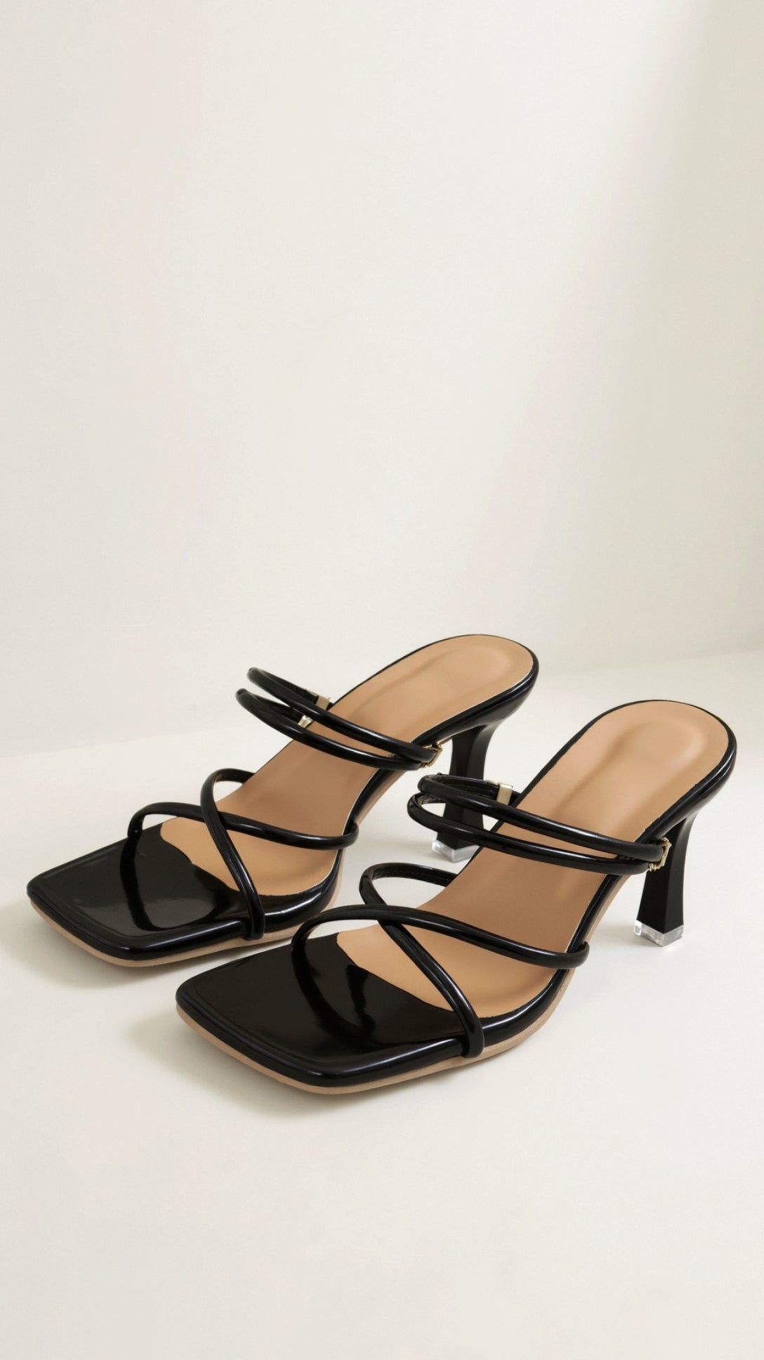 Women's Strappy High-Heel Sandals - detail view | SAINT DOR