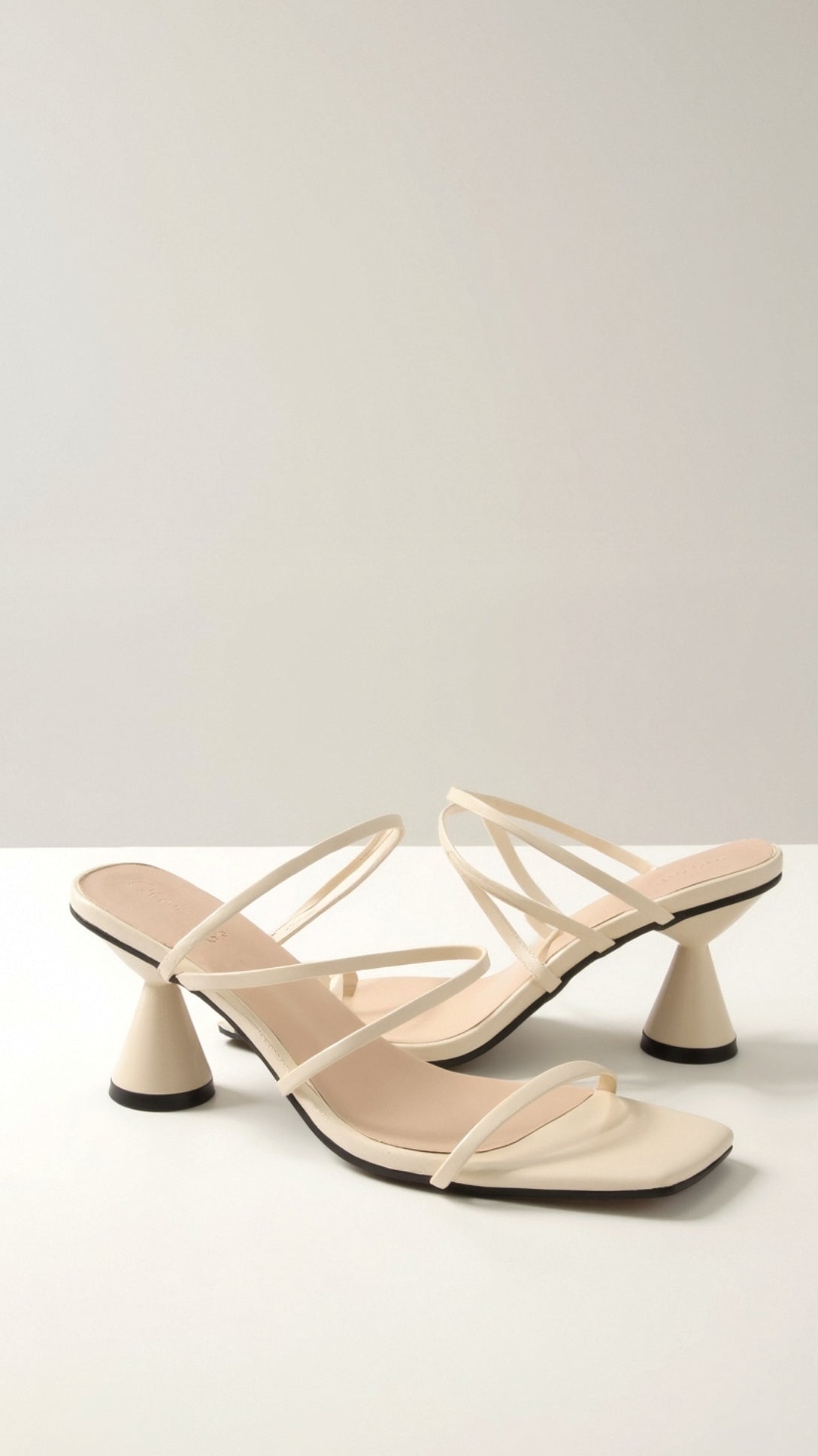 Women's Strappy Heeled Sandals - Five Colours - detail view | SAINT DOR