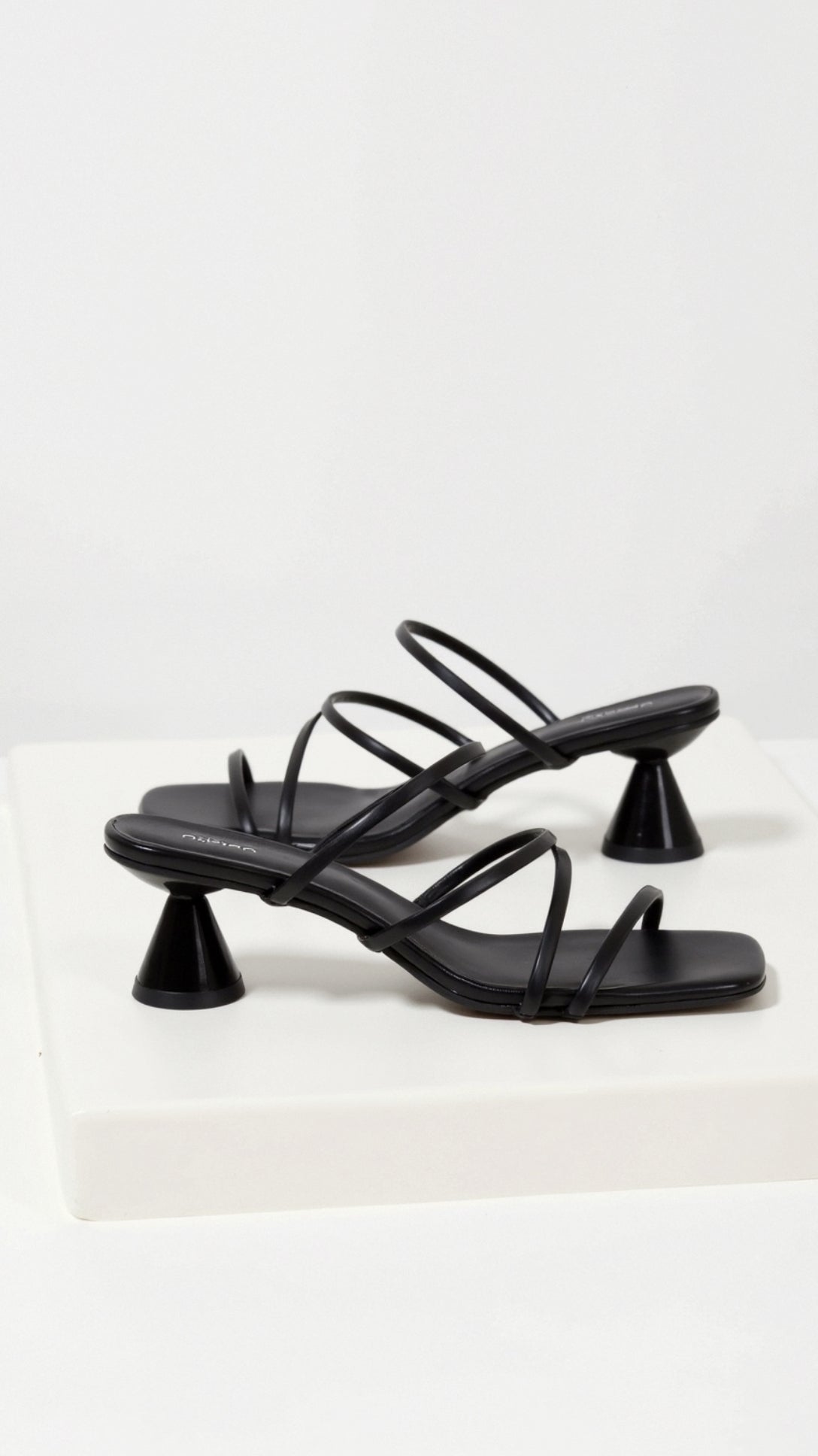 Women's Strappy Heeled Sandals - Five Colours - product view | SAINT DOR