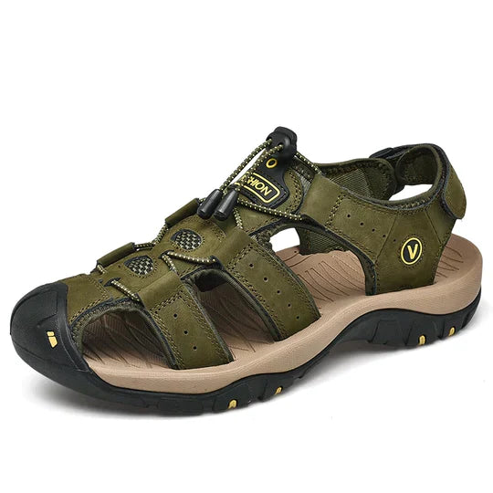 Men's summer sandals with adjustable lacing - SAINT DOR - view 5