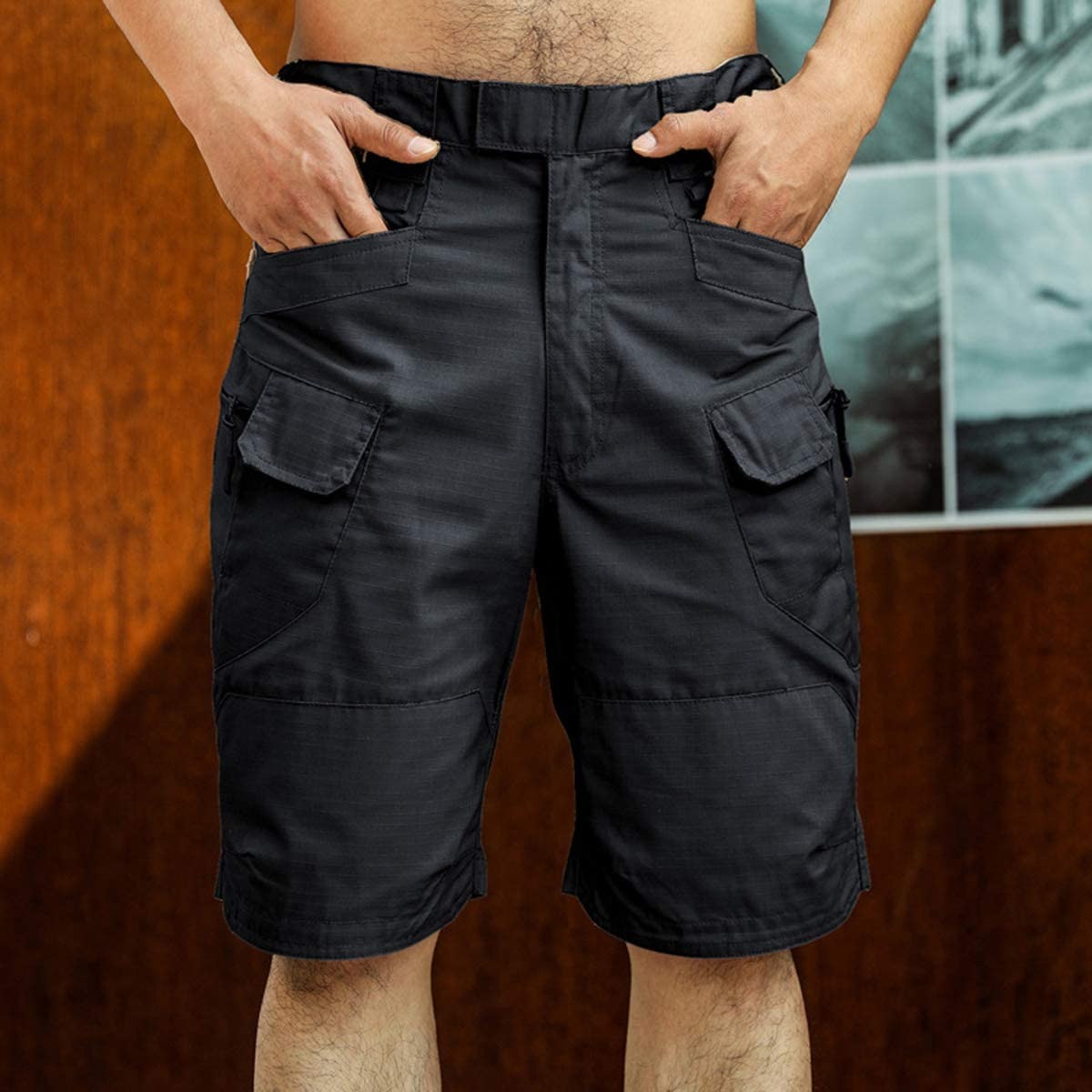 Men's Cargo Shorts – Adjustable Waistband & Ample Storage – Breathable - product view