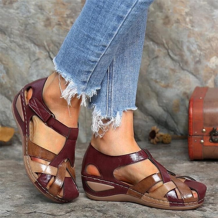 Women's leather orthopaedic sandals – Saint Dor UK – side view