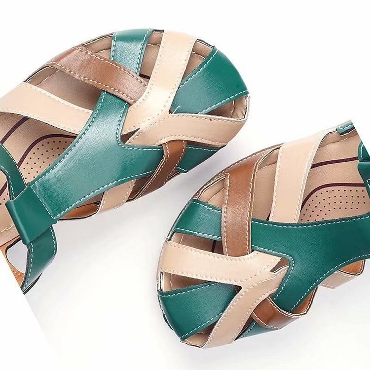 Women's leather orthopaedic sandals – Saint Dor UK – detail view