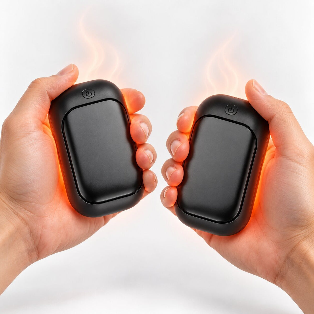 Rechargeable 2-in-1 hand warmer in two halves, one for each hand - view 2