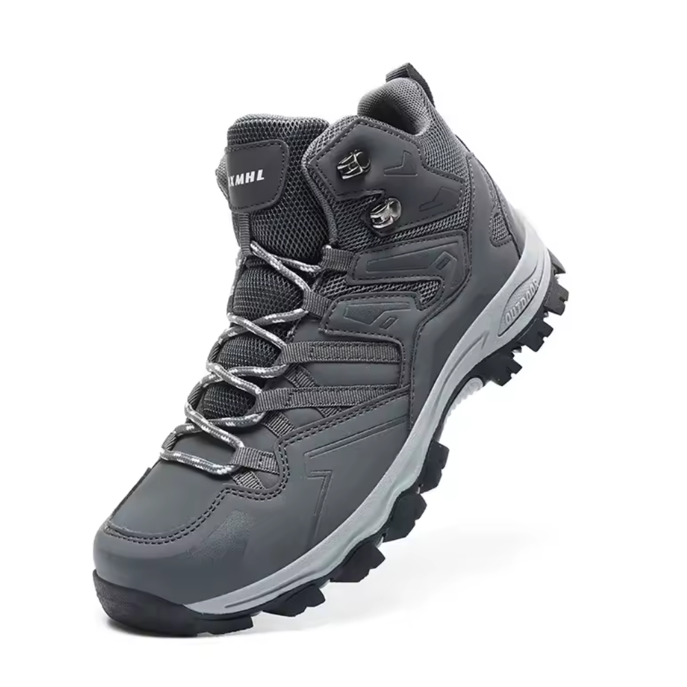 Unisex mid-cut hiking shoes with a deep lug sole