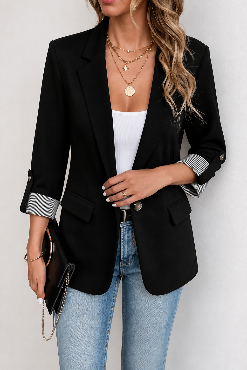 Women's tailored blazer in Black