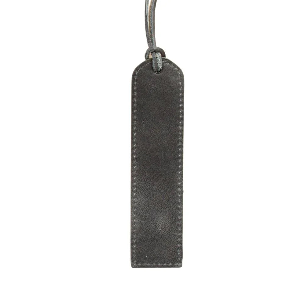 Leather Bookmark in Sandy Grey