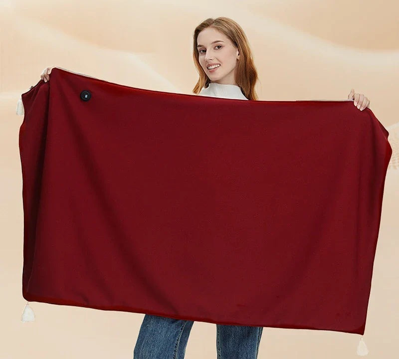 Wearable electric blanket with a zip and USB connection - view 2