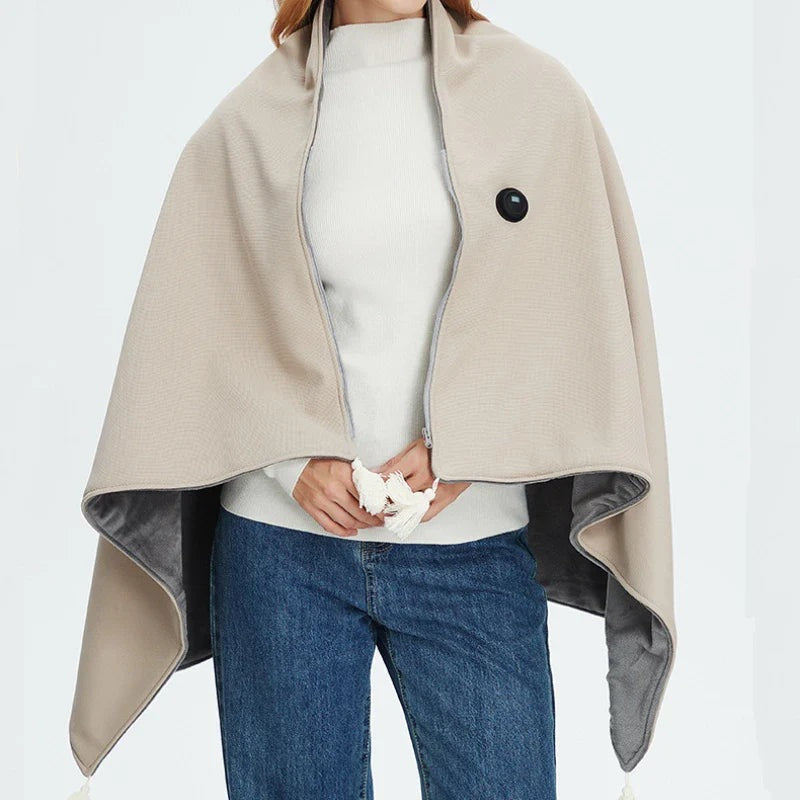 Wearable electric blanket with a zip and USB connection - view 3