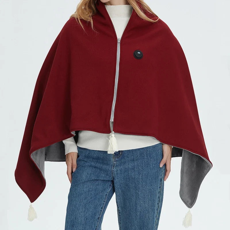 Wearable electric blanket with a zip and USB connection - view 6