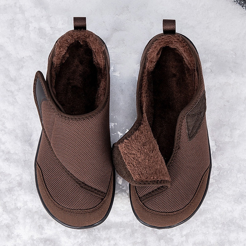 Wide fit shoes with a touch-fastening flap, extra wide toe box and plush lining - view 4