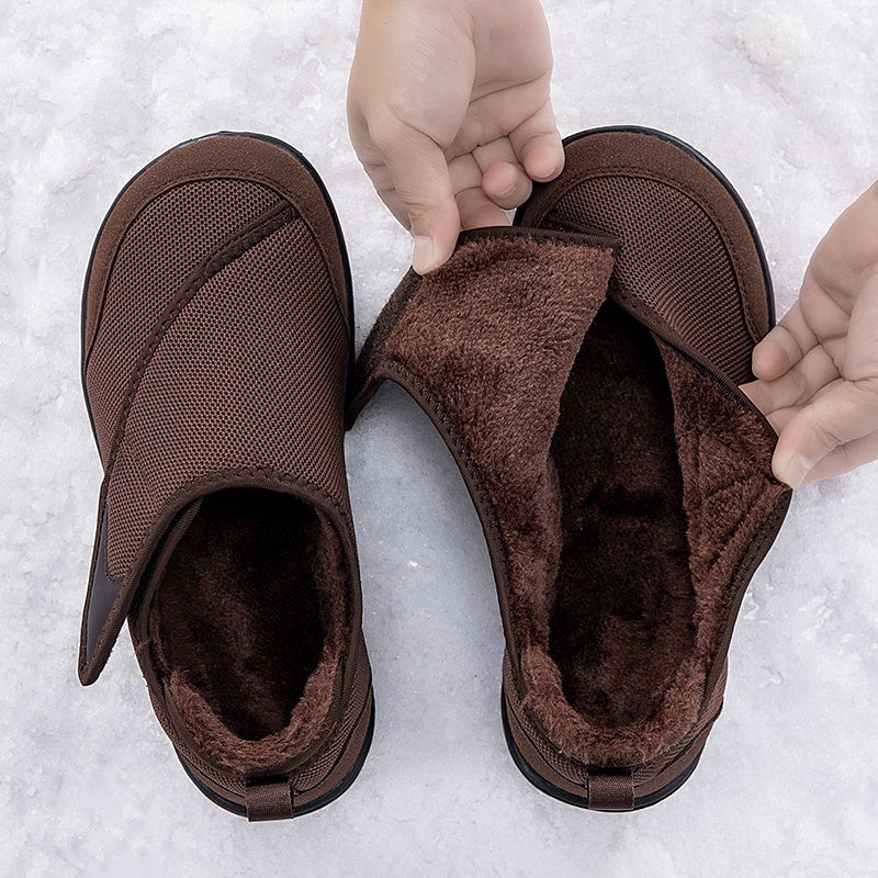 Wide fit shoes with a touch-fastening flap, extra wide toe box and plush lining - view 5
