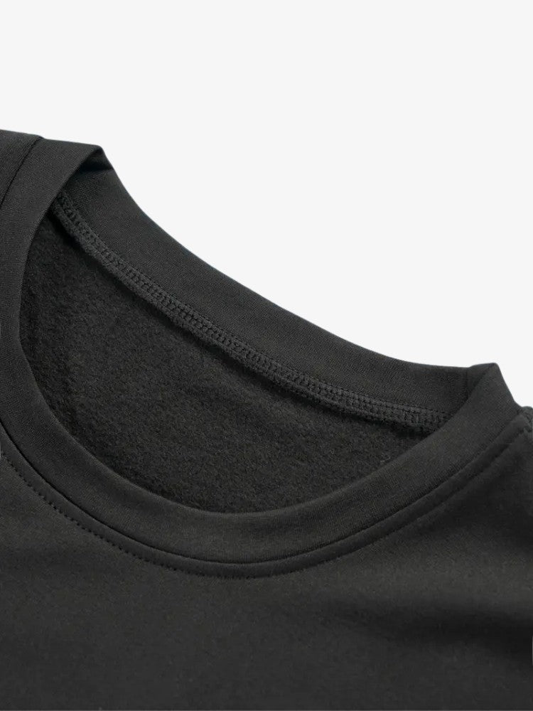 Women's fleece-lined thermal set with long-sleeve top and leggings - view 2