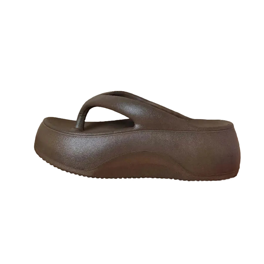 Platform flip flops in EVA with a wide toe-post strap - view 11
